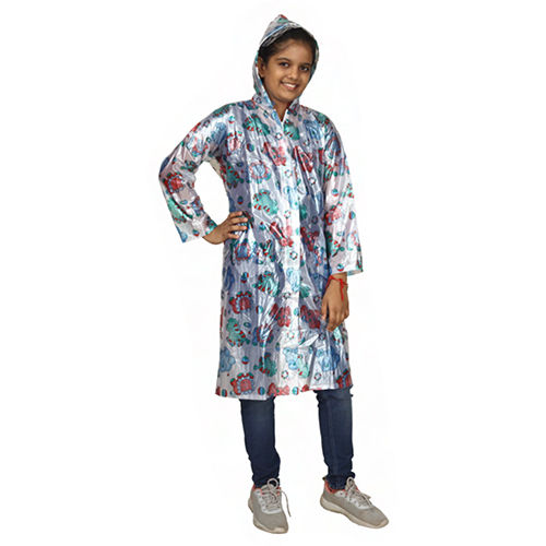 Mohini Girls Pvc Raincoat - Fabric Type: Plastic