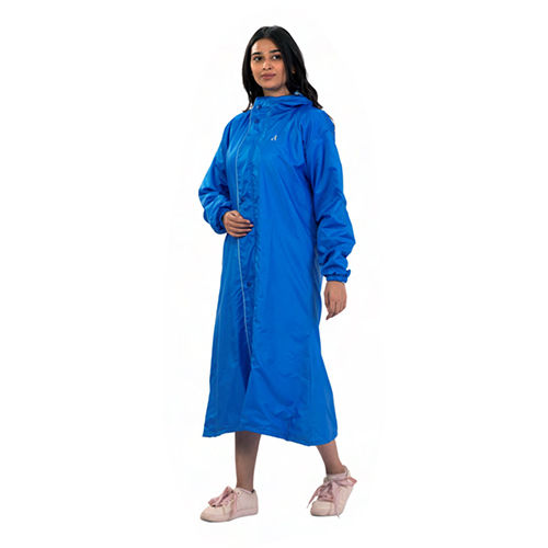 Sona Ladies Reversible Long Coat - Color: Blue