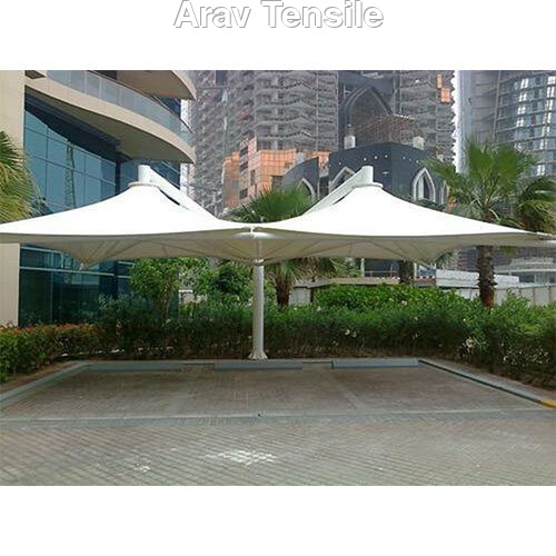 Tensile Umbrella Structure Shade - Color: Multicolor