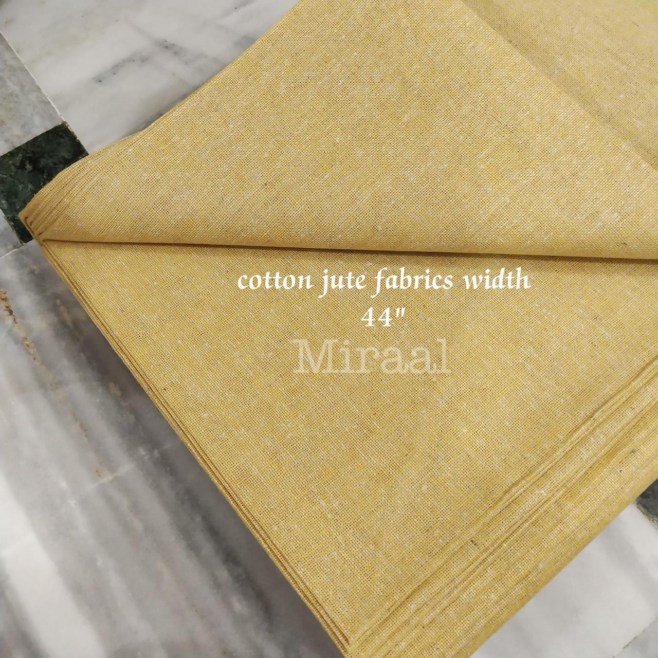 Eco- Friendly and Recycled Cotton Jute Fabric