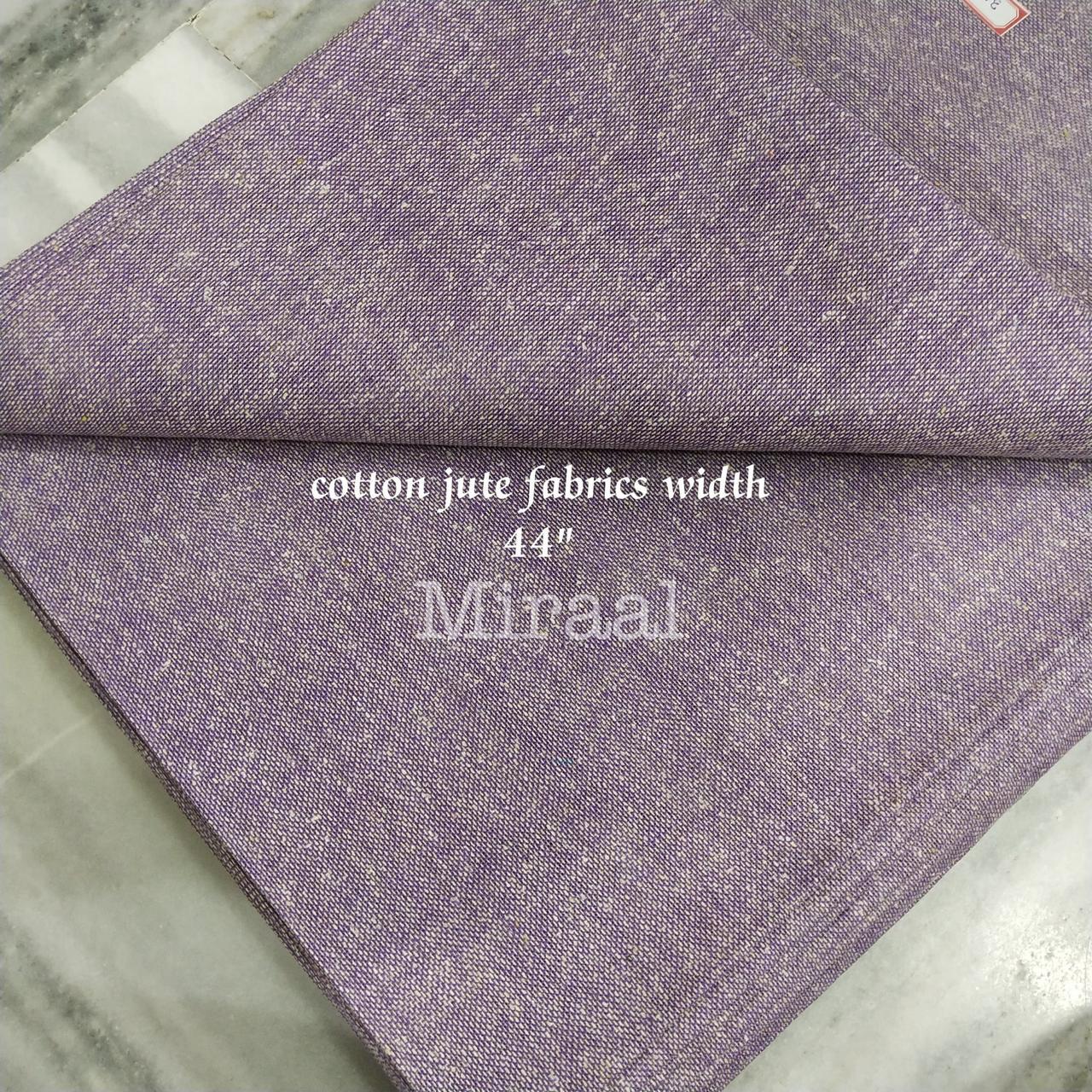 Eco- Friendly and Recycled Cotton Jute Fabric