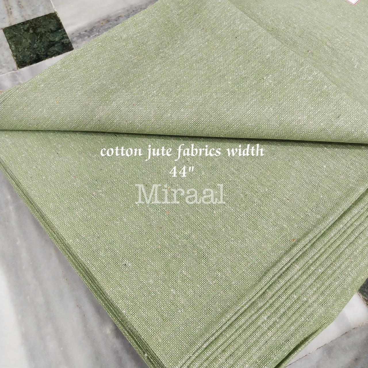 Eco- Friendly and Recycled Cotton Jute Fabric