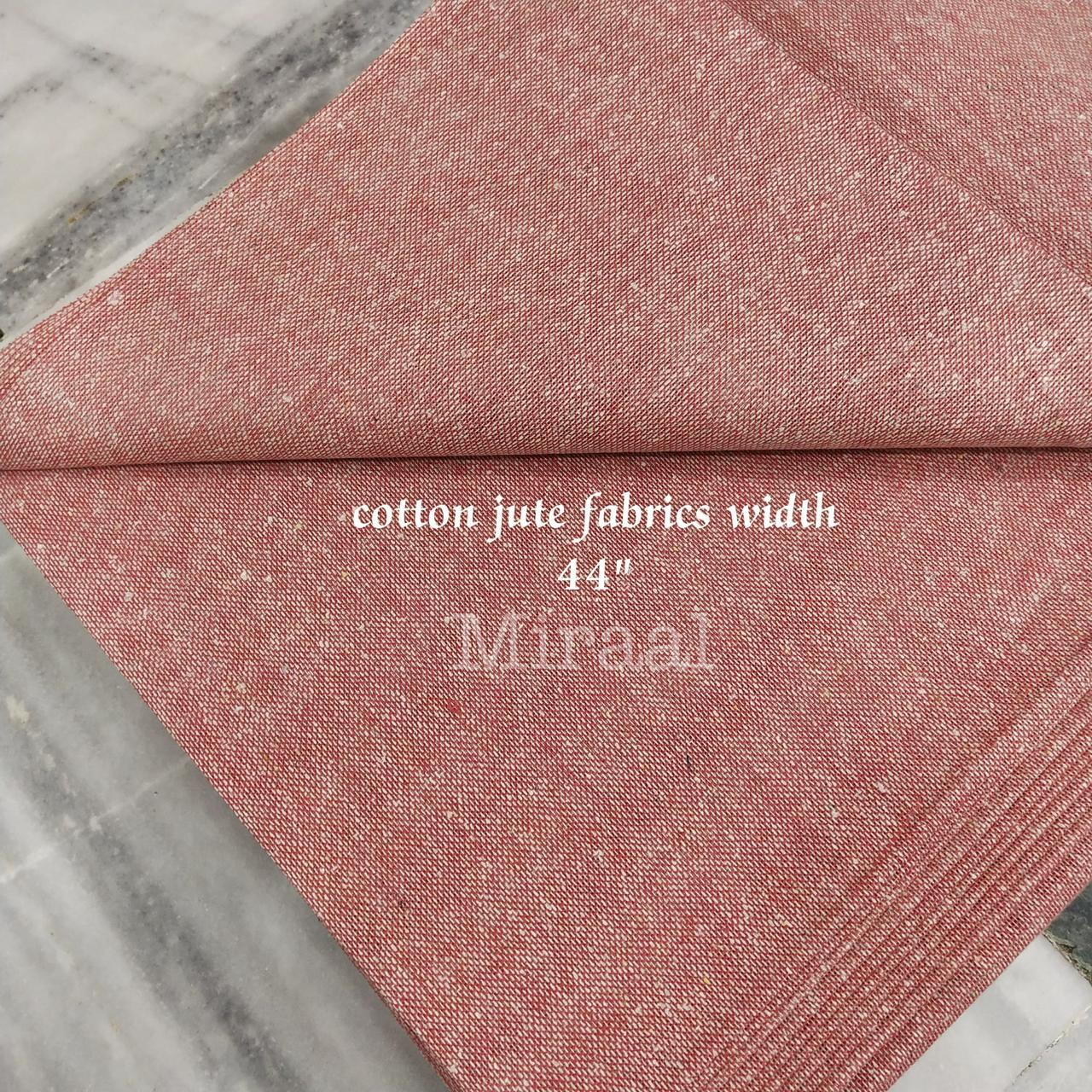 Eco- Friendly and Recycled Cotton Jute Fabric
