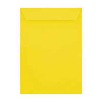 8x10 Inch Yellow Laminated Envelopes - Kraft Paper, 8x10 Inch Size, Vibrant Yellow Color, Water-resistant For Secure Document Mailing