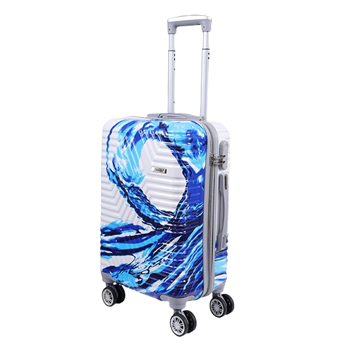 20 inch Kandel London Printed Ocean Blue SuitCase