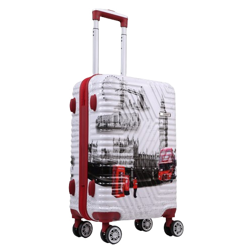 20inch Kandel London Printed London Red SuitCase