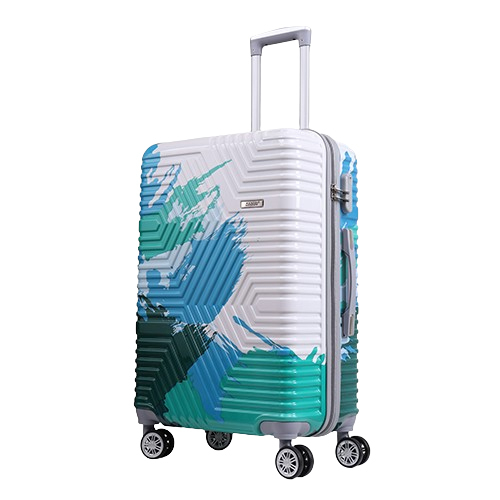 24inch Fly Green Blue Color Kandel London Printed Suit Case