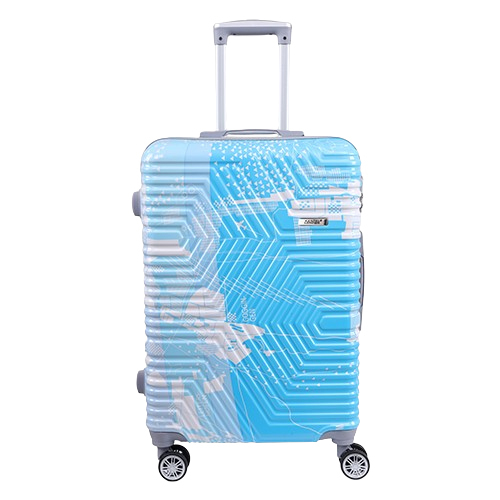  Blue Printed Suit Case