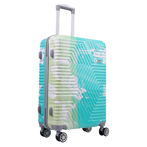 24inch Fly Green kandel London Printed Suit Case