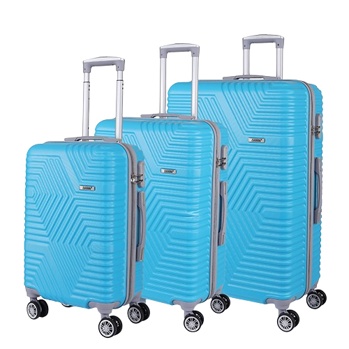 Kandel London ZX Sky Blue 3 Pcs Set Suit Case