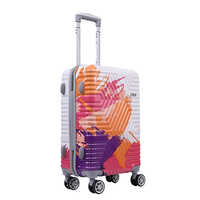 20 inch Kandel London Printed Orange Suitcase