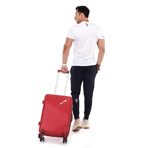 Maroon hard case Trolley Bag