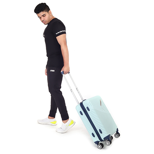 Green hard case Trolley Bag
