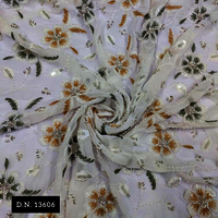 Embroidered And Beaded Fabric - Attributes: Comfortable & Soft