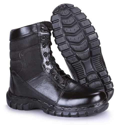 Leather Tactical Boot - Color: Black