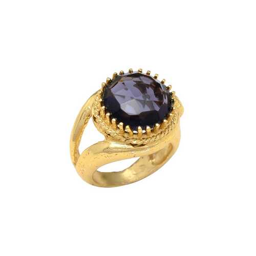 New arrival amethyst hydro golden ring for woman