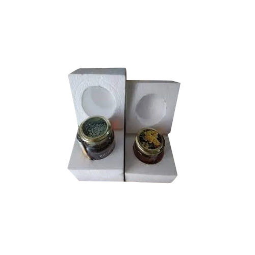 Thermocol Ghee Jar Packaging Box - Color: White