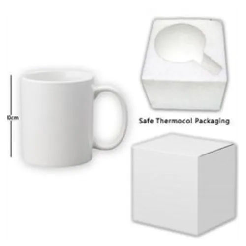 Thermocol Mug Packaging - Color: White