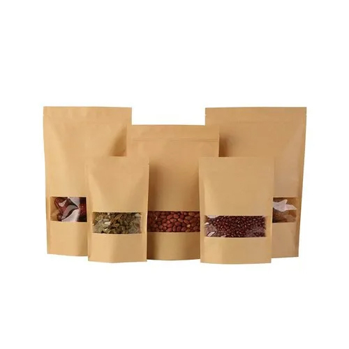 Kraft Paper Standup And Zipper Pouches