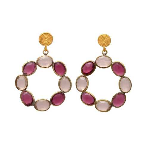 New arrival mini gemstones drop earring for woman