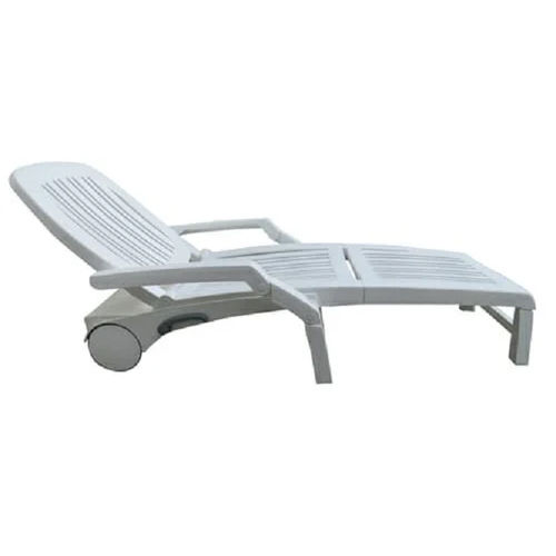 Movable Swimming Pool Chair - Color: White