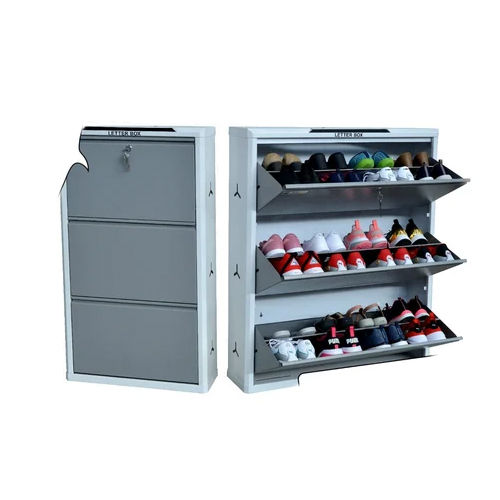 Folding Shoe Rack - Color: White