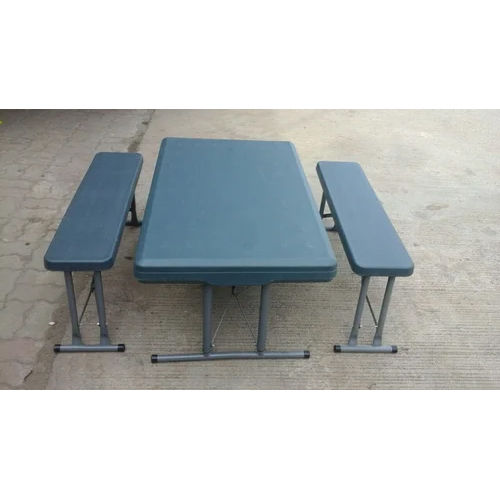 Square Table And Chairs Set - Color: Blue