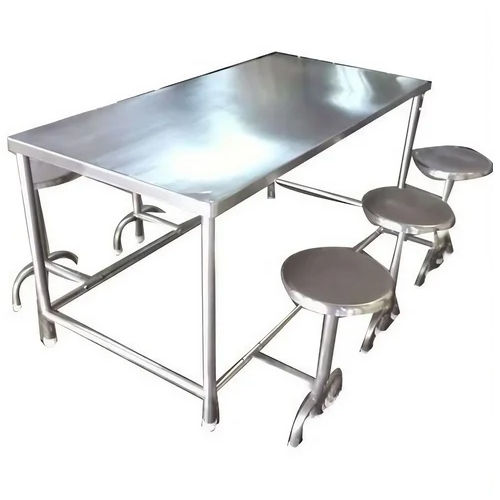 Cafeteria Chairs And Tables - Color: Silver