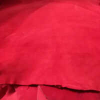 Goat Suede For Garments And Shoes - Goat Leather, 0.8-0.9mm Thick, Vibrant Red Color | Ideal For Bags, Shoes, Sandals, And Garments