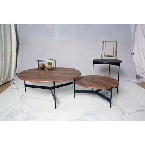 Round Metal Coffee Table - Origin: India