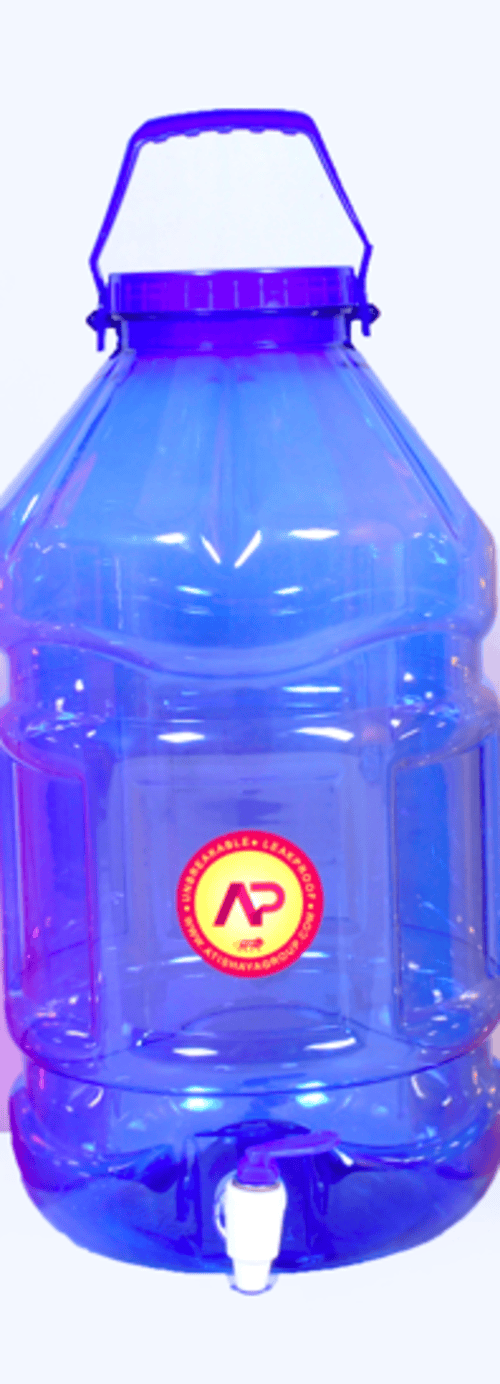 Combo Pet Jar - 20 Litre Polyethylene Terephthalate, Easy-close Cap, Durable Handle, Beverage Tap