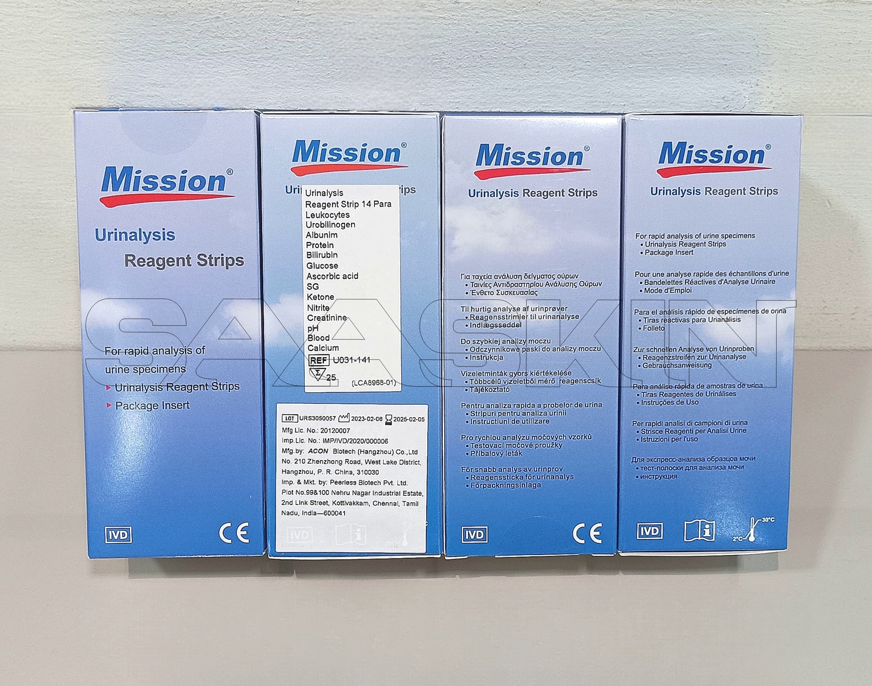 Acon Mission Urinalysis Strips - 14p (25t)
