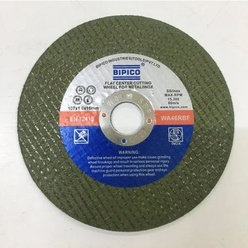 Bipico Flat Centre Metal Cuting Wheel - Cutting Speed: 15300/80 M/S