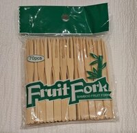 Wooden fruit fork
