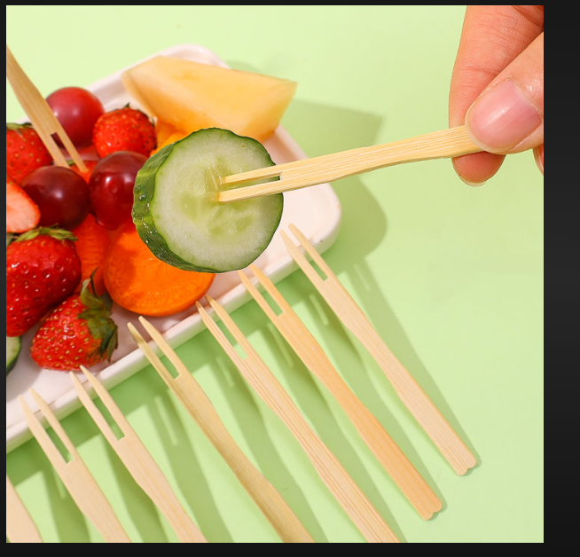 Wooden Fruit Fork - Eco-friendly Material, Elegant Design | Perfect For Serving Fresh Fruits, Durable And Easy To Clean