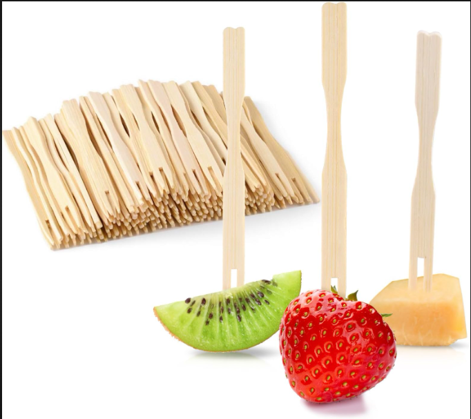 Wooden Fruit Fork - Eco-friendly Material, Elegant Design | Perfect For Serving Fresh Fruits, Durable And Easy To Clean