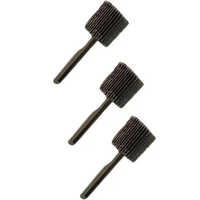 Polishing Mop Wheel - Abrasive Material, 25x25mm Size, Black Color | Grain Size 80, Ideal For Metal And Wood Polishing