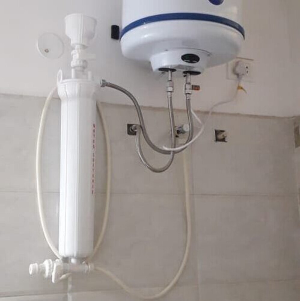 Bathroom Water Purifier - High-Quality Plastic, Wall-Mounted, Semi-Automatic Purification | 1-2 Year Warranty, Perfect for Ground Water