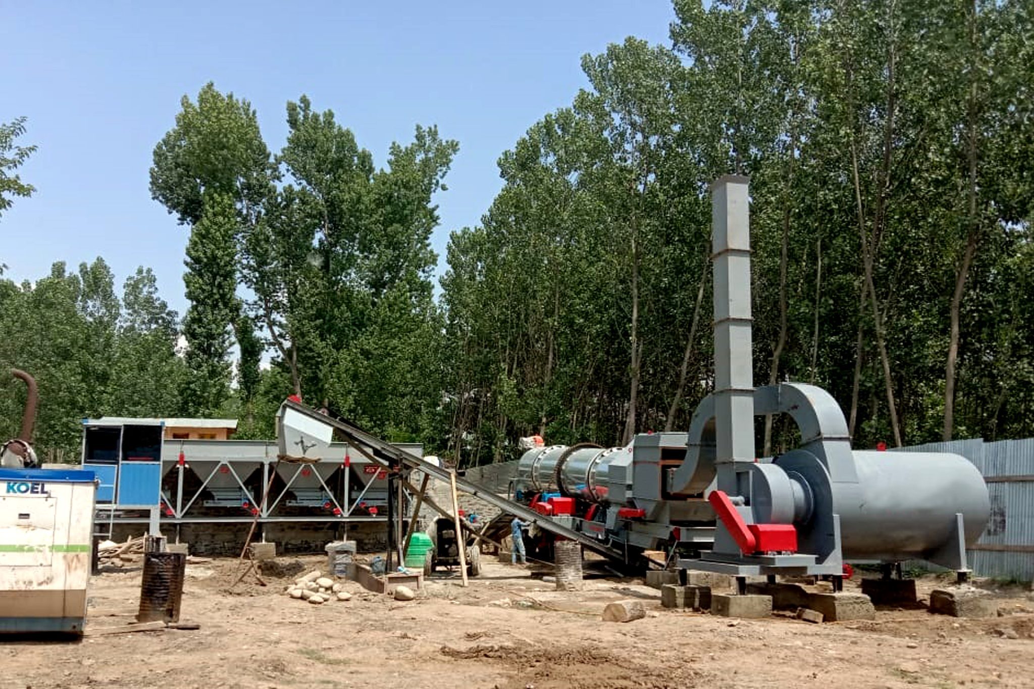 Asphalt Drum Mix Plant - Ms Steel, 45tph To 60tph Capacity | Computerized, Automatic Grade, Frequency Speed Control Cooling System, 340 Power, Vibration Frequency 1