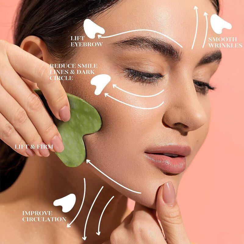 Facial Massager Jade Roller - Color Code: Multi-colour