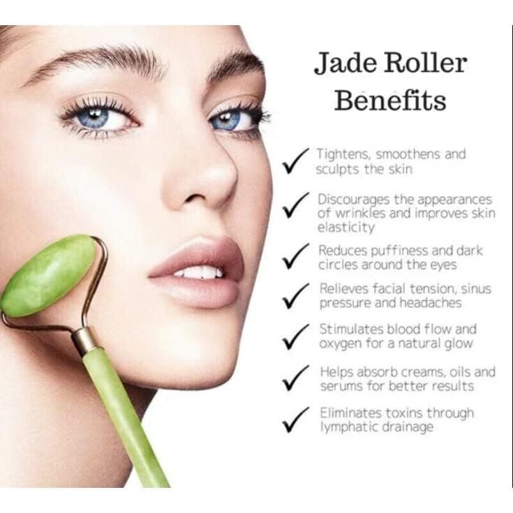 Facial Massager Jade Roller - Color Code: Multi-colour
