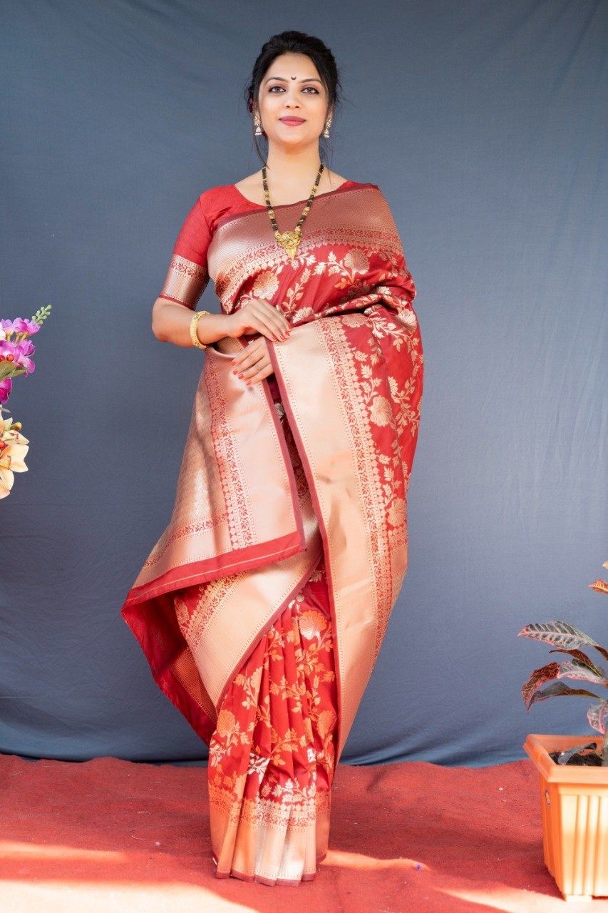 Kanchipuram Pure Silk Handloom Saree With Pure Jari