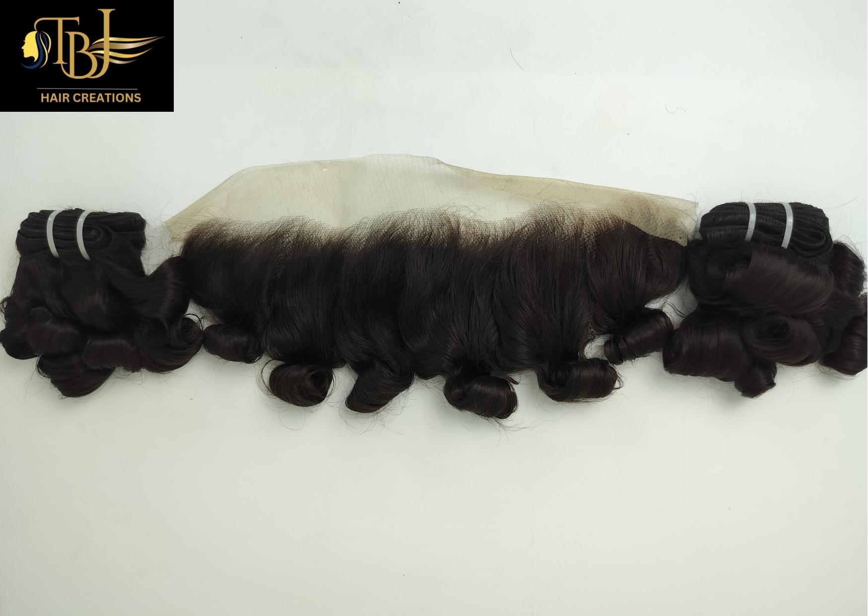 Roll Curly Hair Extensions - 100% Natural Human Hair, 20 Inch Length | Remy Hair, Natural Shades Of Black And Brown Available