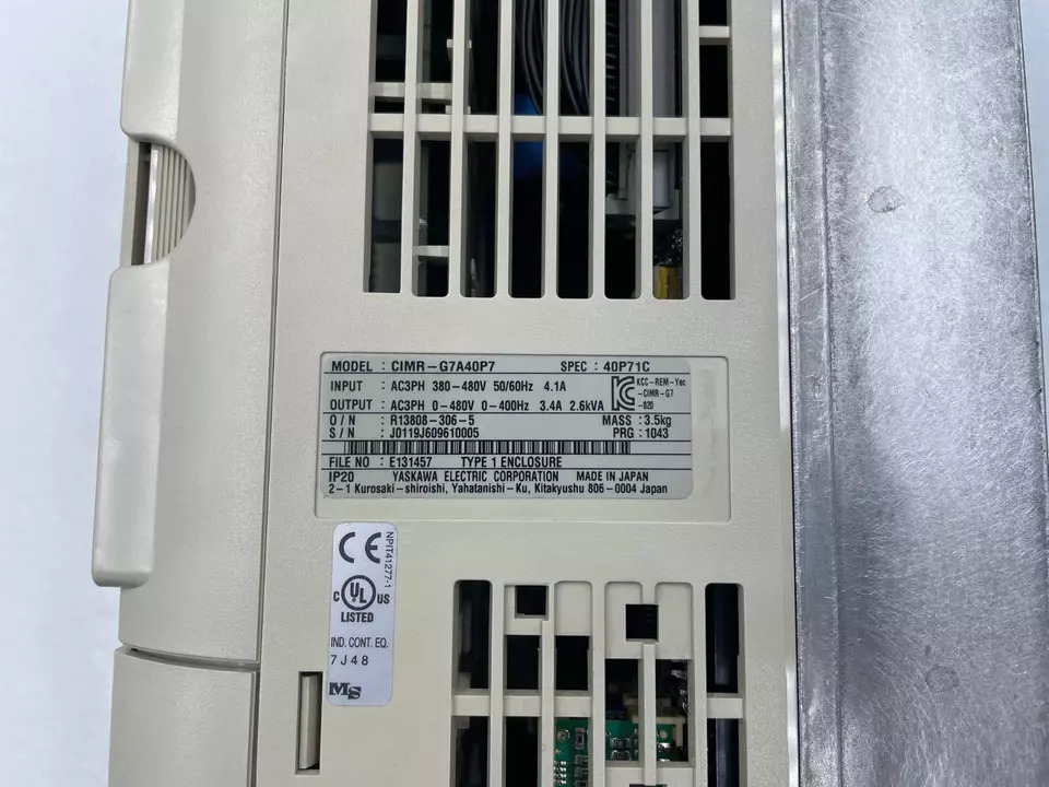Yaskawa Cimr-g7a40p7 Varispeed-g7 General Purpose Inverter