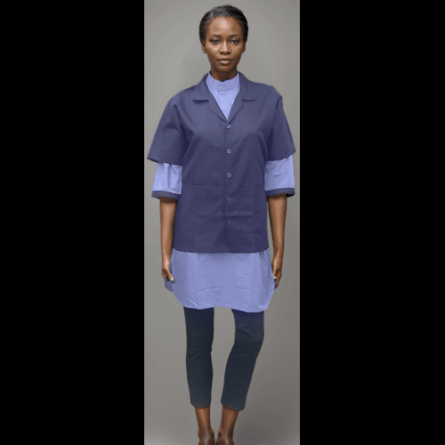 Saff Apron - High Comfort Fit, Navy Blue | Skin-friendly Material, Soft Texture, 2 Waist Pockets, Easy Washable