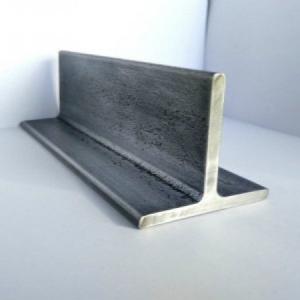 Mild Steel Tee Beam - Industrial Grade Mild Steel, Polished Surface Treatment - Durable T-Shape Design for Structural Support