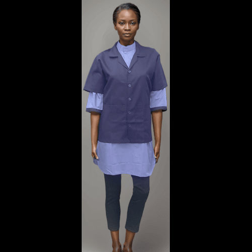 Industrial Apron 5 Button Navy Blue at 248.85 INR in Pune | J R Garments