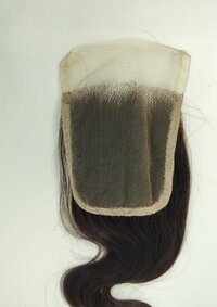 Wholesale Indian Transparent Lace Natural Color Body Wave Human Hair Closure