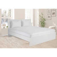 Plain White Cotton Hotel Bed Sheet