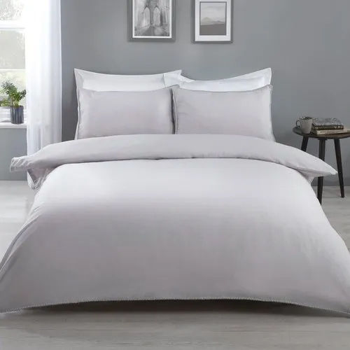 White Hotel Cotton Double Bed Sheet